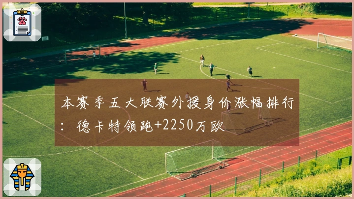 本赛季五大联赛外援身价涨幅排行：德卡特领跑+2250万欧